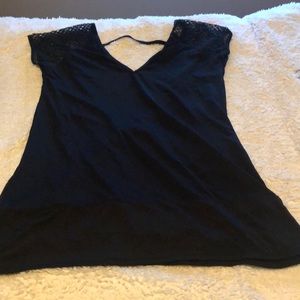 Black swimsuit cover up